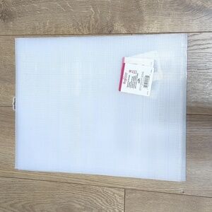 Quick Count 8 sheets clear plastic canvas  Mesh #10 size 11" X14